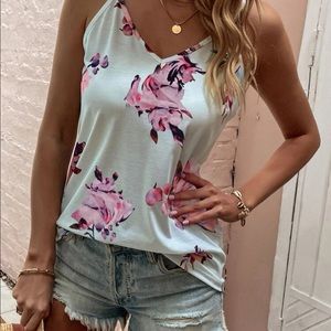 Shein floral Tank XL